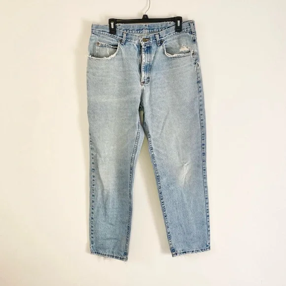COPY - ✨LLBEAN Classic Vintage Super-Worn Broken-In Jeans Size 35x30 Unisex✨ - Picture 3 of 15